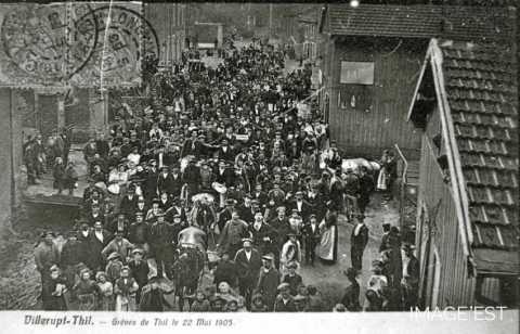 Grèves du bassin minier de Longwy en 1905 (Villerupt)